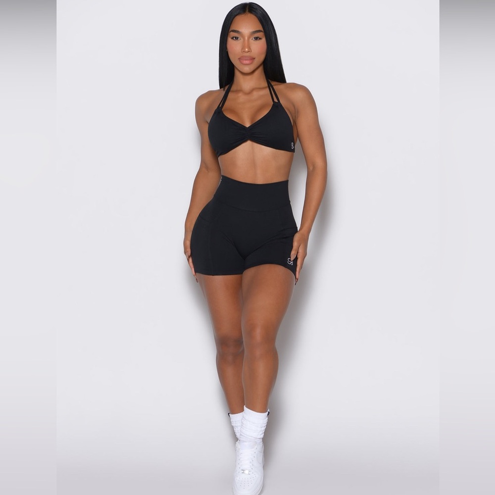 Bombshell Sportswear V Back Shorts Black Small